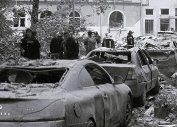 aftermath of missile strike in ukraine