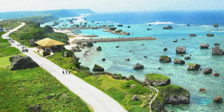 beach in okinawa japan