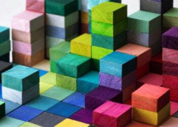colored blocks to represent diversity