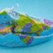 deflated plastic globe