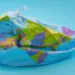 deflated plastic globe