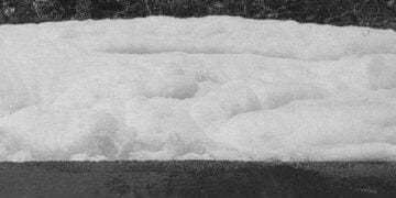 firefighting chemical floating down street