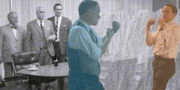 lane and pete from mad men fighting