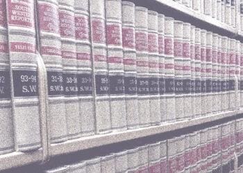 law books on a shelf