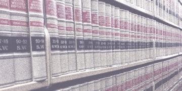 law books on a shelf