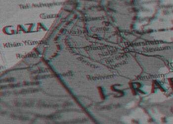 map of gaza and israel