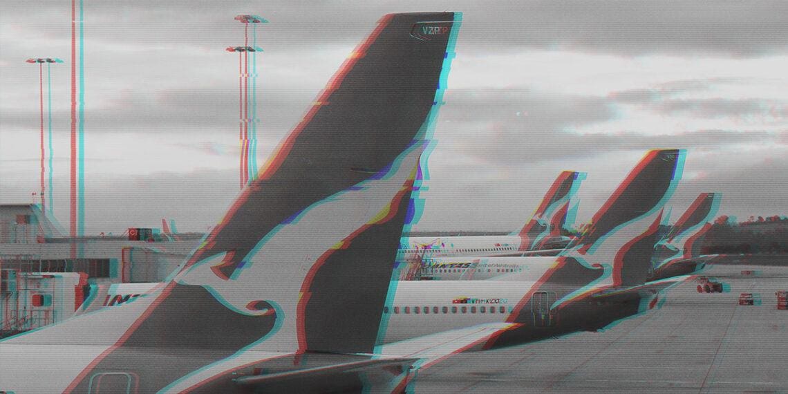 qantas planes on ground