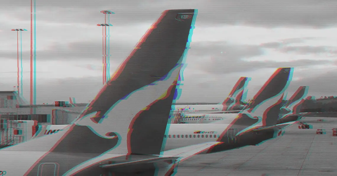 qantas planes on ground