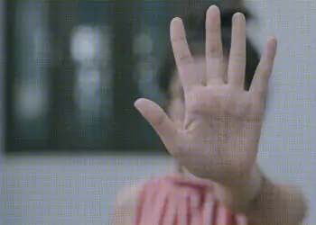 woman making stop gesture