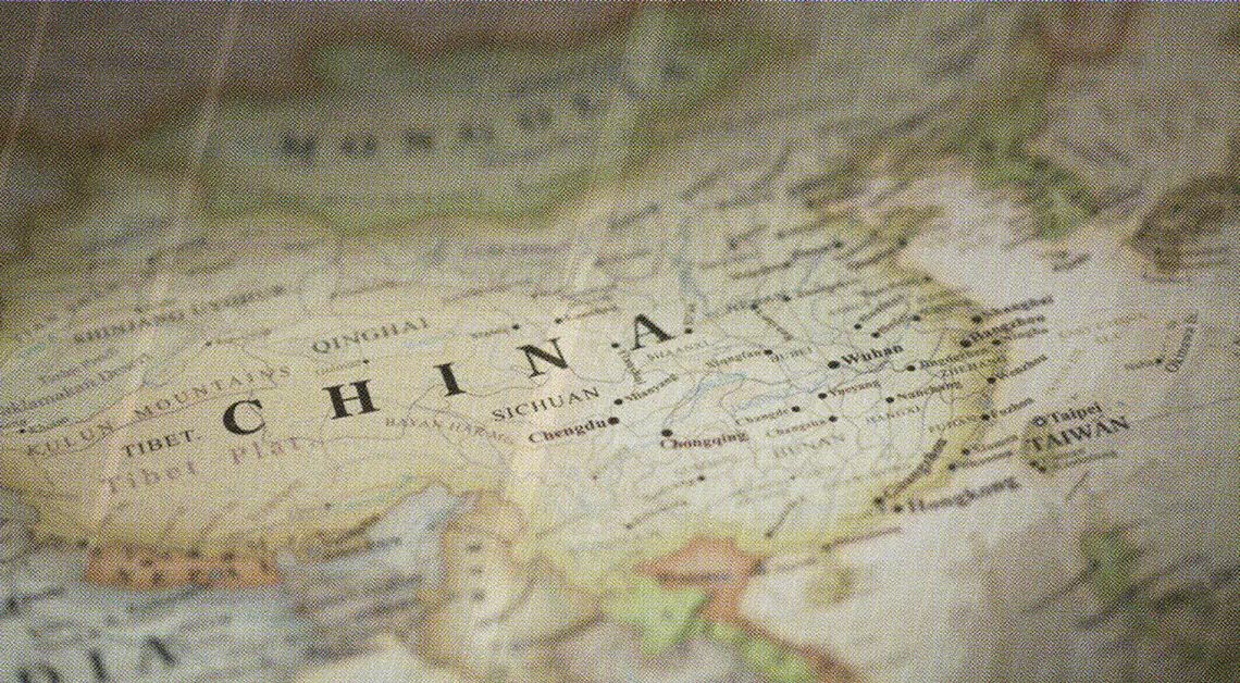 world map of china
