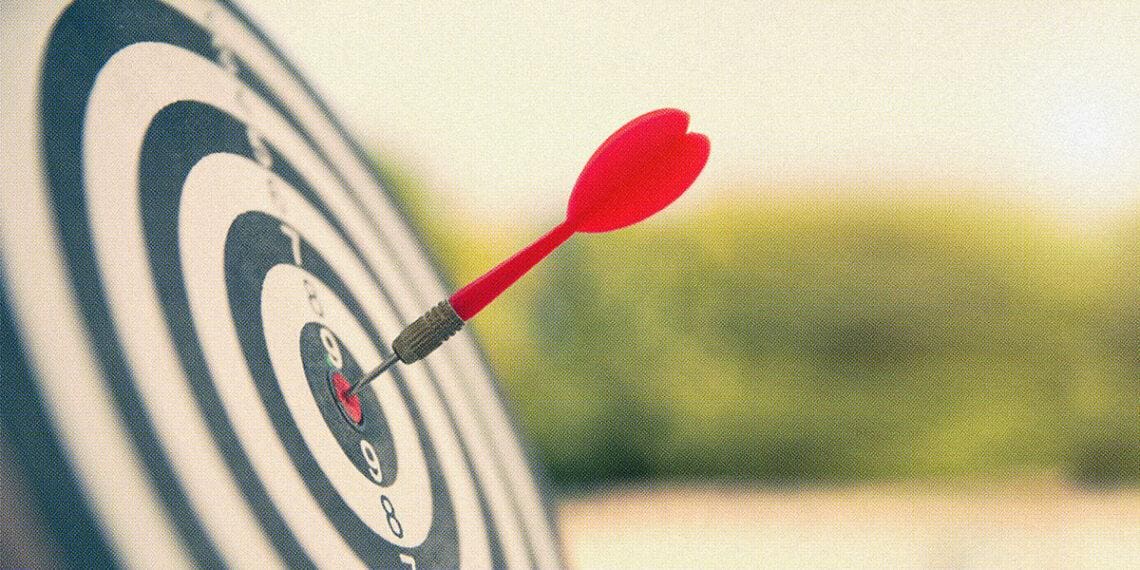 bullseye on dartboard