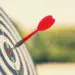 bullseye on dartboard