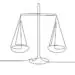 line art scales of justice