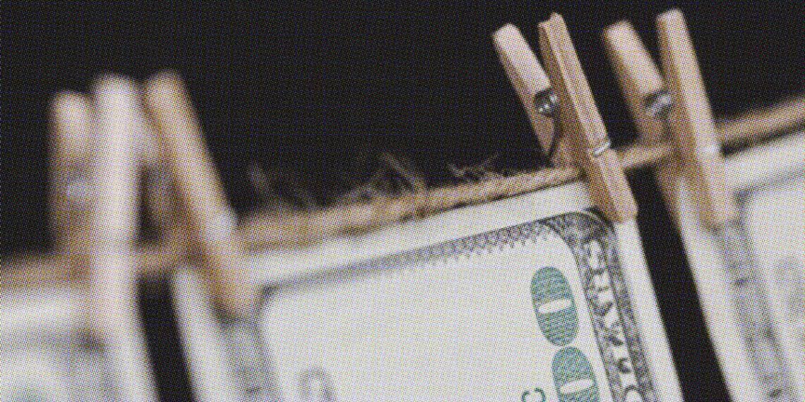 money laundering concept