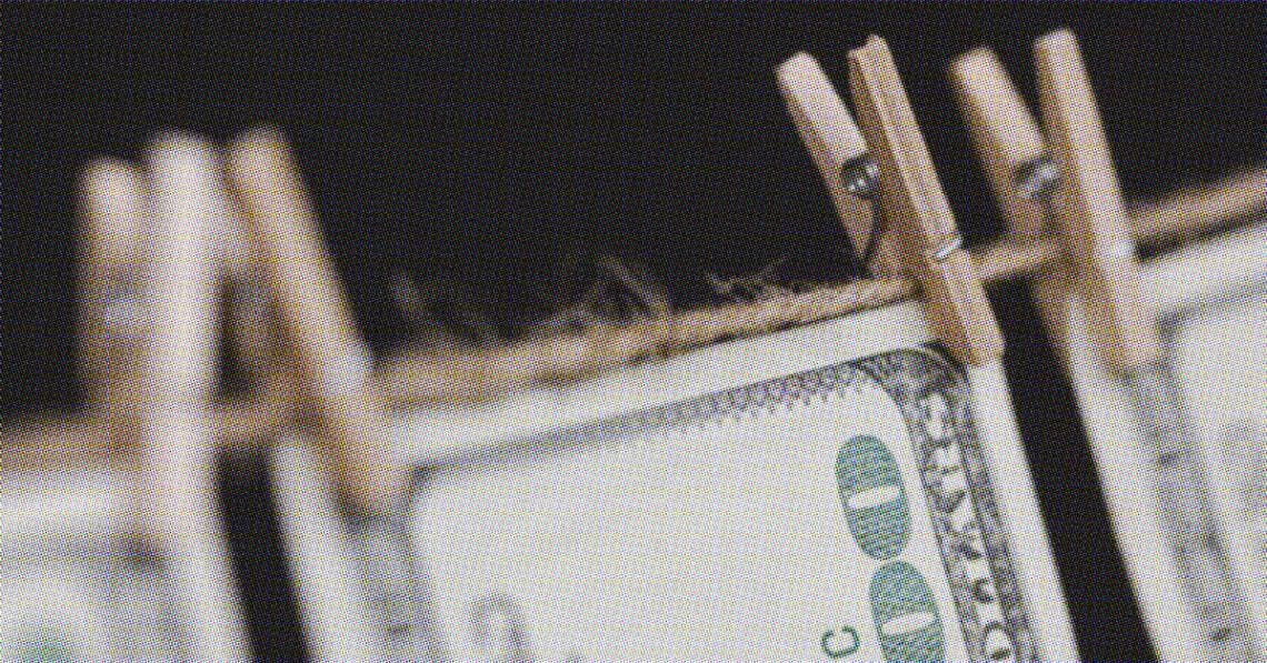 money laundering concept