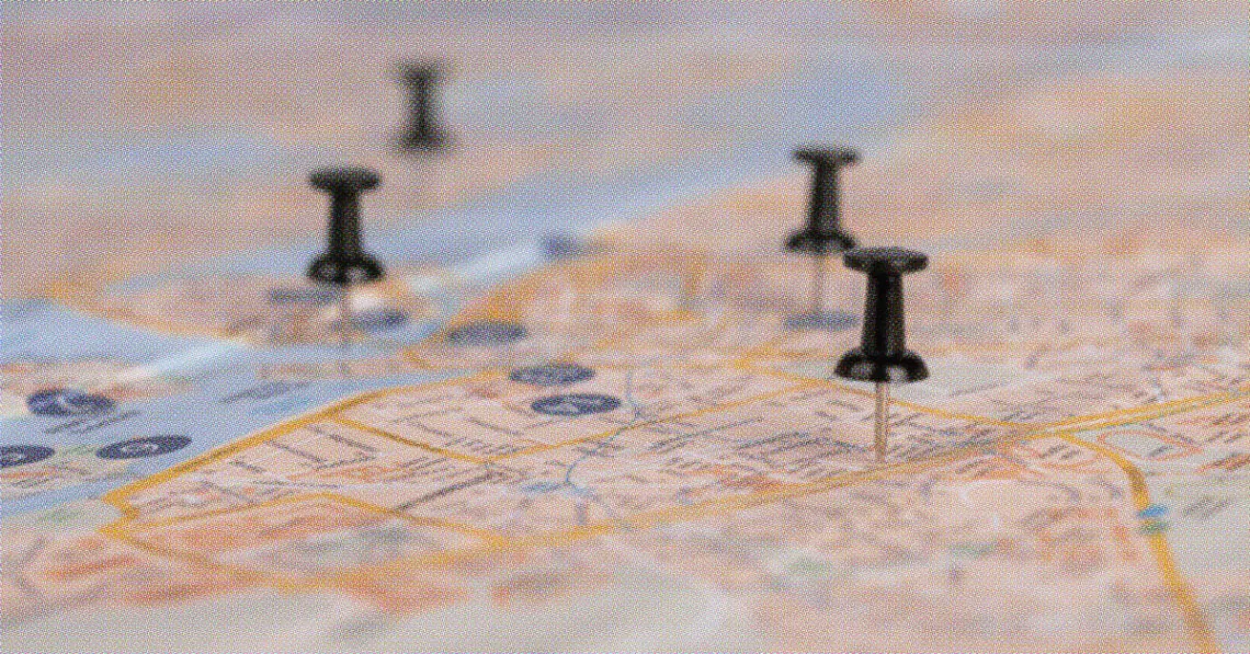 pins on roadmap