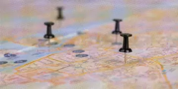 pins on roadmap