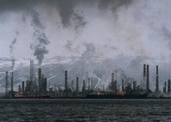 pollution from factories going into the air