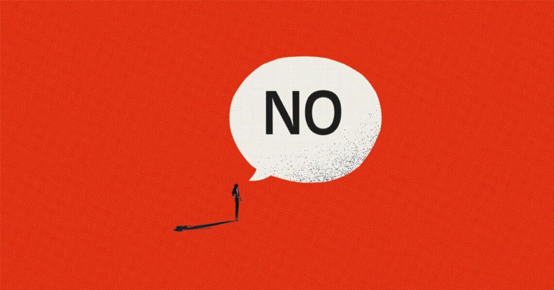 saying no illustration