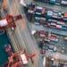 shipping containers at port