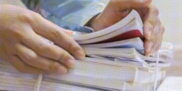 auditor going over documents