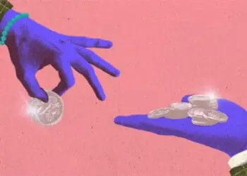 hands exchanging money for bribe