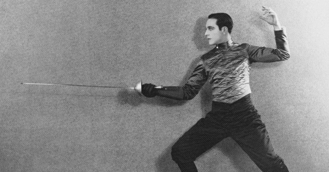 old time swordplay en garde