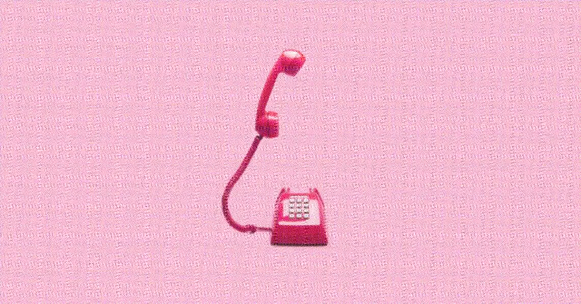 retro style corded phone