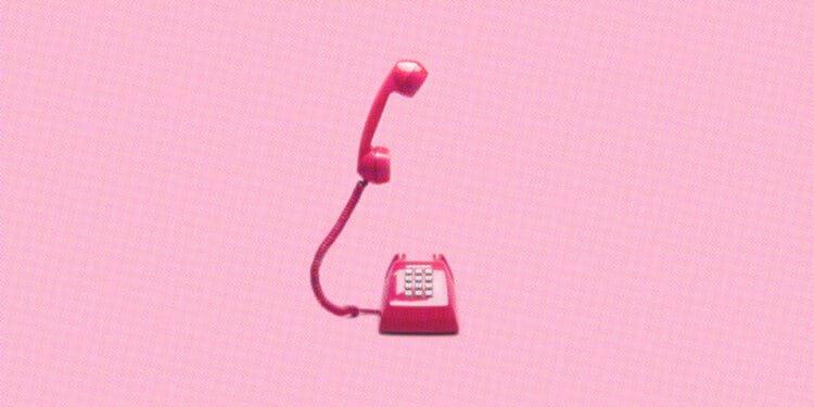 retro style corded phone