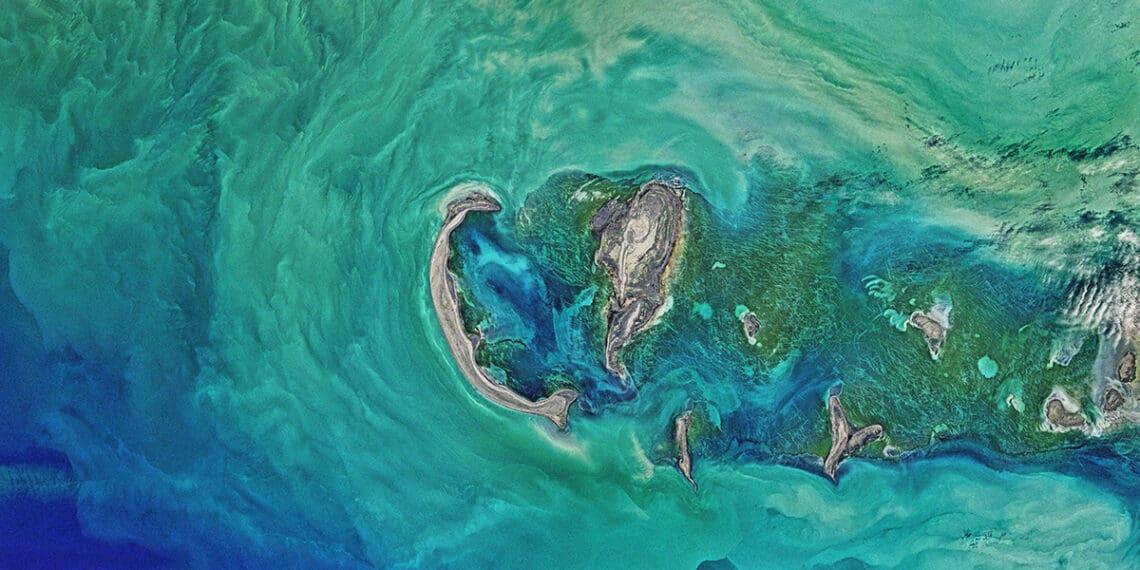 nasa photo of the caspian sea