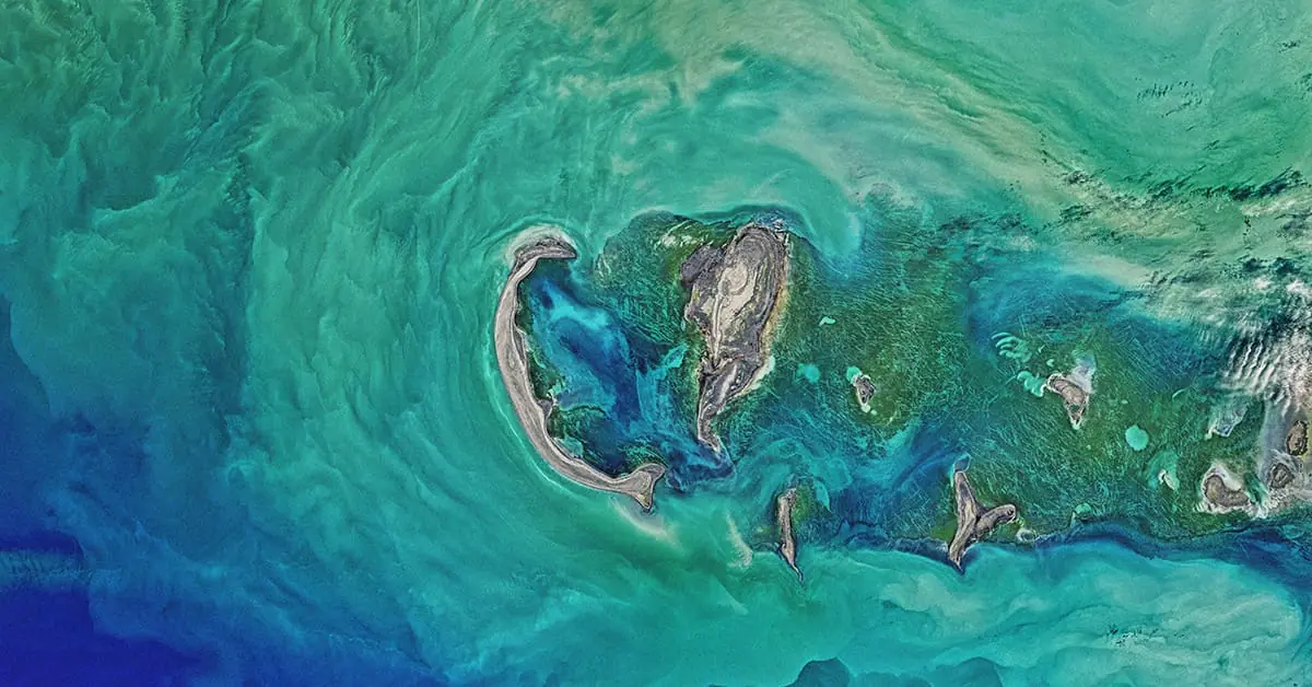 nasa photo of the caspian sea