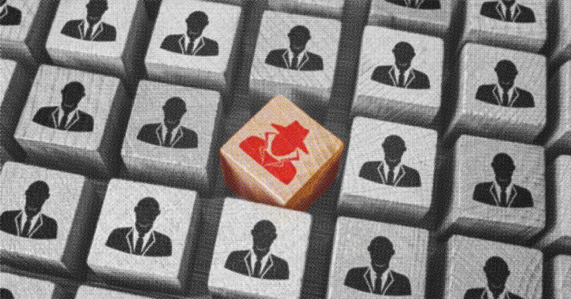 blocks representing insider threat