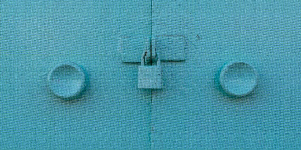 closed door representing privacy
