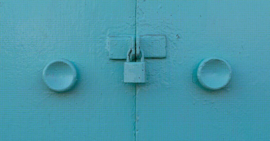 closed door representing privacy