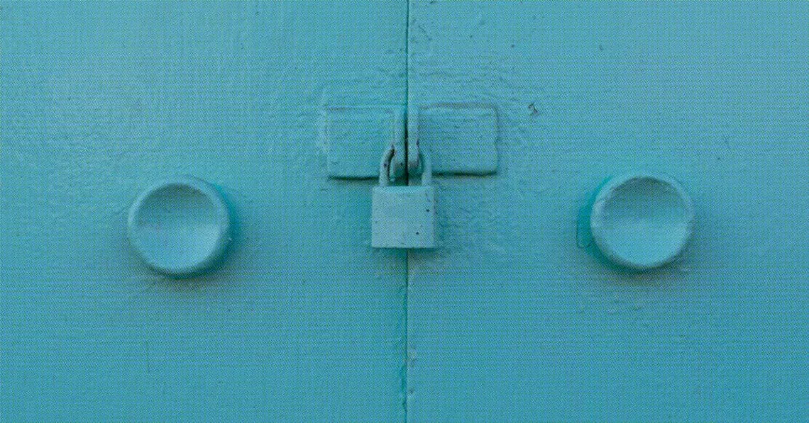 closed door representing privacy