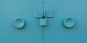 closed door representing privacy