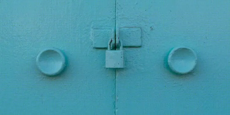 closed door representing privacy