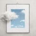 creative thinking concept cloud moving out of picture frame