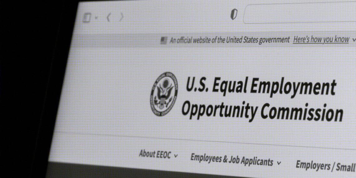 eeoc website on screen