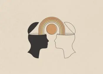 empathy concept sharing emotion between two people