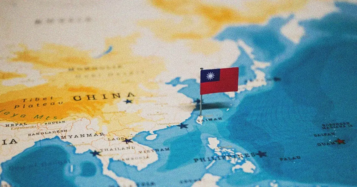 china taiwan map