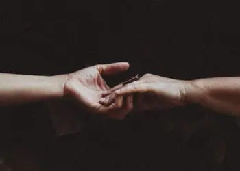 hands letting go