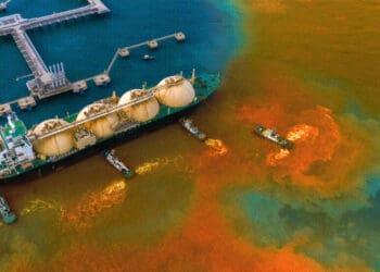 oil spill colorful