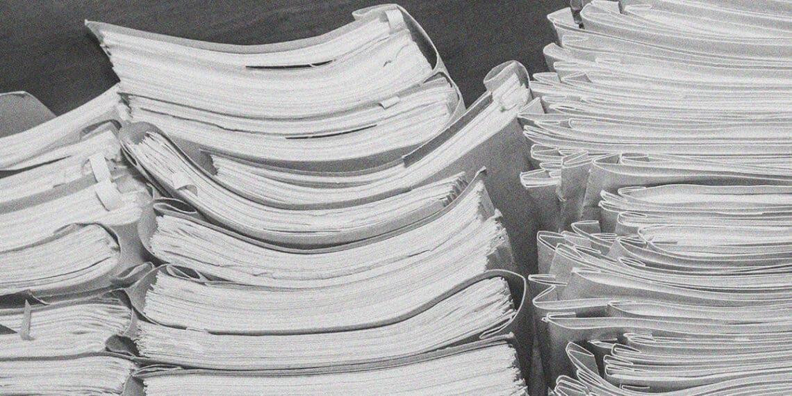 stacks of papers