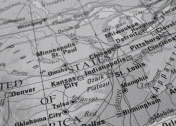 us map black and white