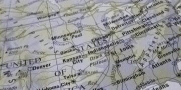 us map black and white