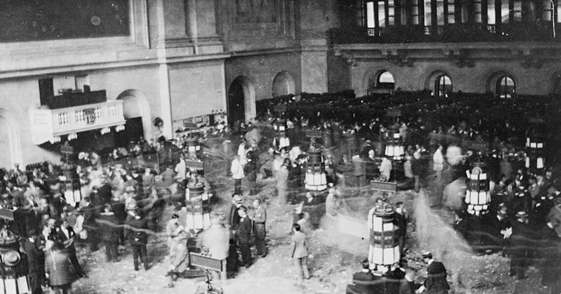 vintage image new york stock exchange