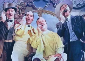 barbershop quartet harmonizing