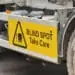 blind spot warning on truck
