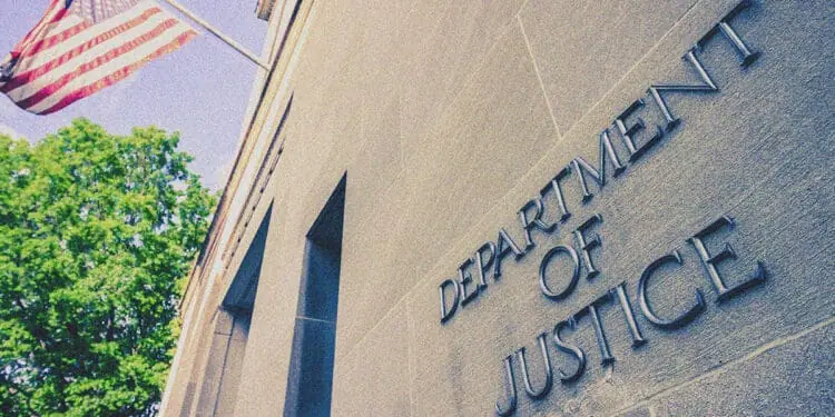 doj building with flag